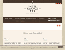 Tablet Screenshot of hotel-zaodrze.pl